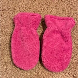 Cozy Pink Kids Vintage Mittens